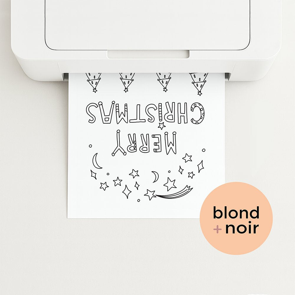 Merry Christmas Colouring Page – Free Festive Printable Blond + Noir 