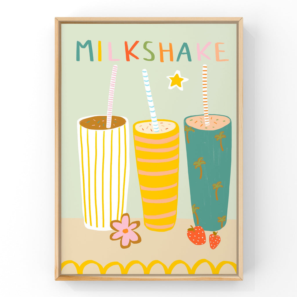 MilkShake by Little Peach & Pip | Art Print Art Prints Little Peach + Pip 