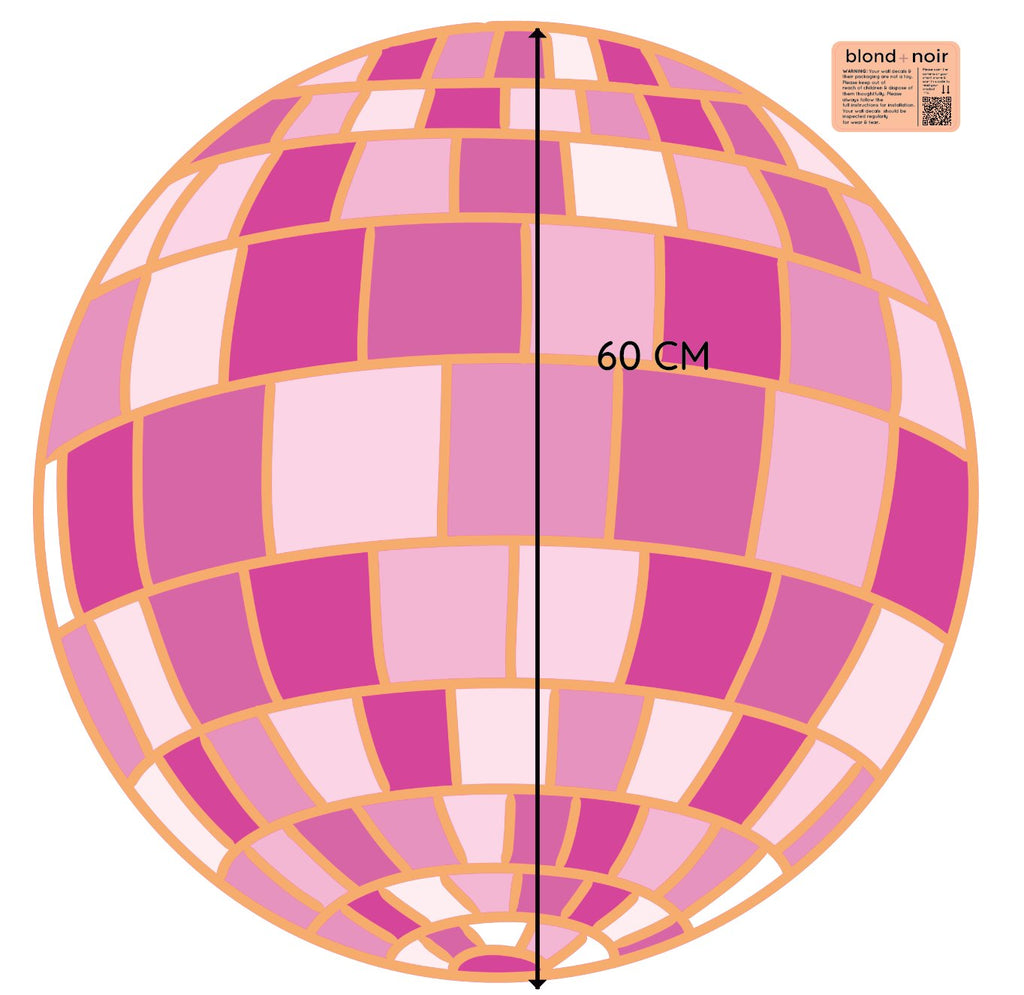 Mirror Ball | Wall Decals Wall Decals Blond + Noir 