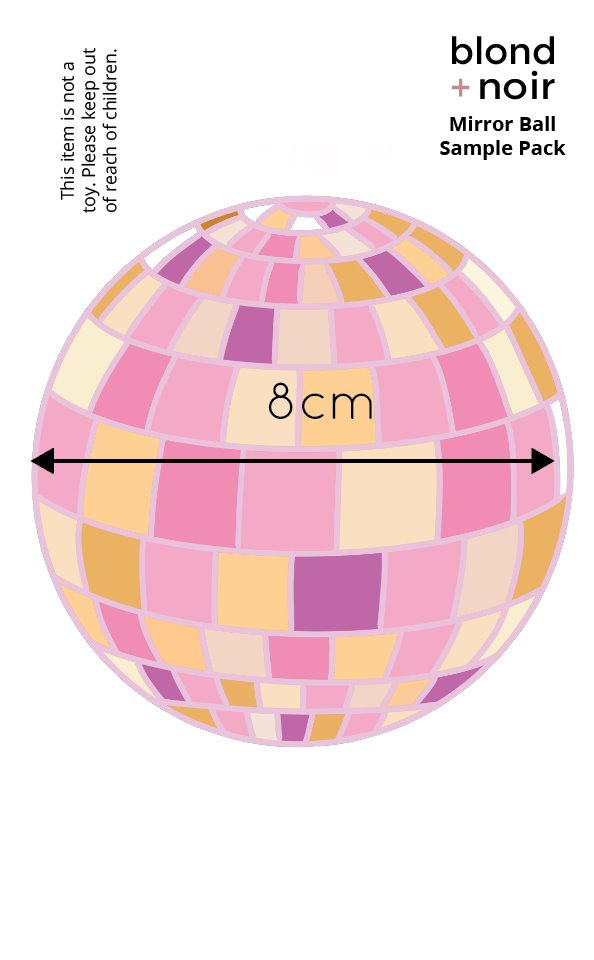 Mirror Ball | Wall Decals Wall Decals Blond + Noir 