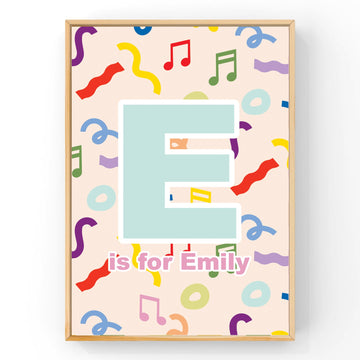 Musical Rainbow Alphabet -> is for | Art Print Art Prints Little Peach + Pip 