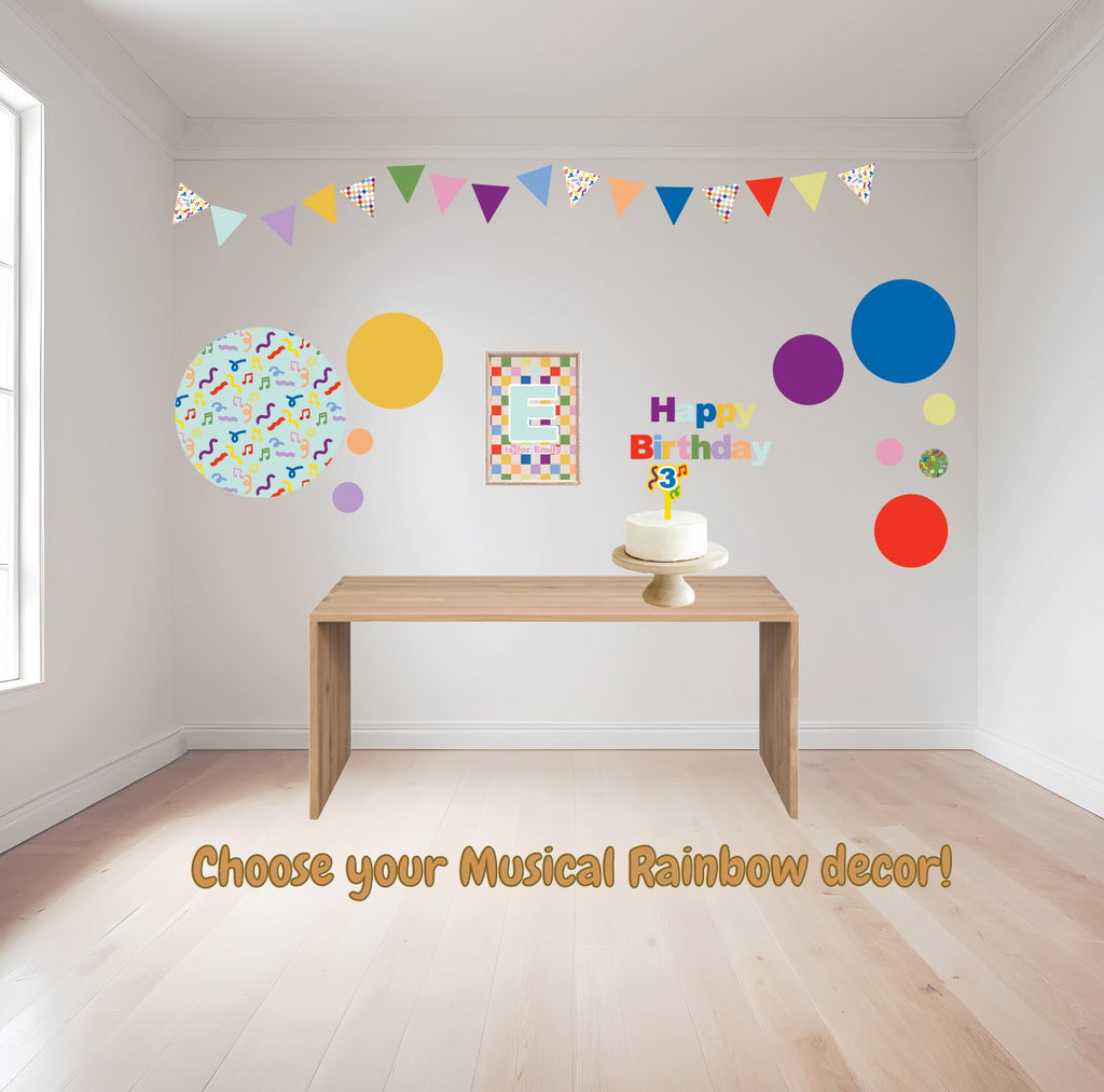 Musical Rainbow Über Circles | Wall Decals Wall Decals Blond + Noir 