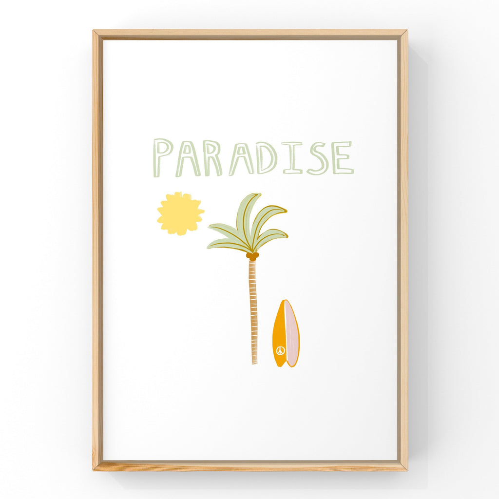 Paradise by Little Peach + Pip | Art Print Art Prints Little Peach + Pip 