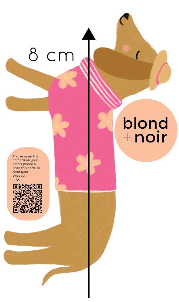 Penelope Sausage Dog | Dachshund Wall Decals Wall Decals Blond + Noir 