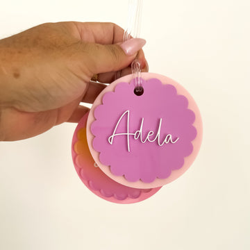 Personalised Scallop Gift Tag | Easter Decoration Acrylic Name Letterly Australia 