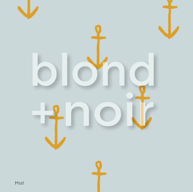 Pirate Anchors | Full & Half Wall Wallpaper Wallpaper Blond + Noir 