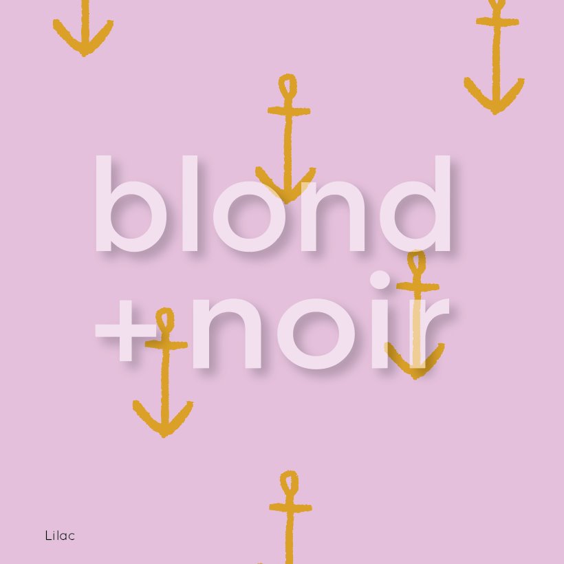 Pirate Anchors | Full & Half Wall Wallpaper Wallpaper Blond + Noir 