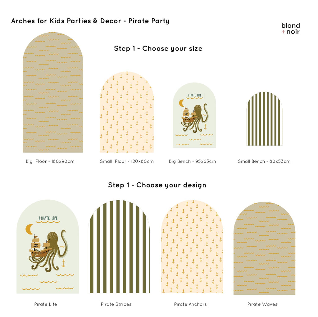 Pirate Life | Downloadable Party Invitation Kids Party Blond + Noir 