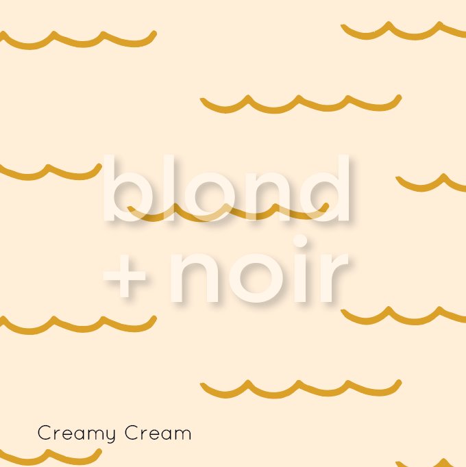 Pirate Waves | Full & Half Wall Wallpaper Wallpaper Blond + Noir 