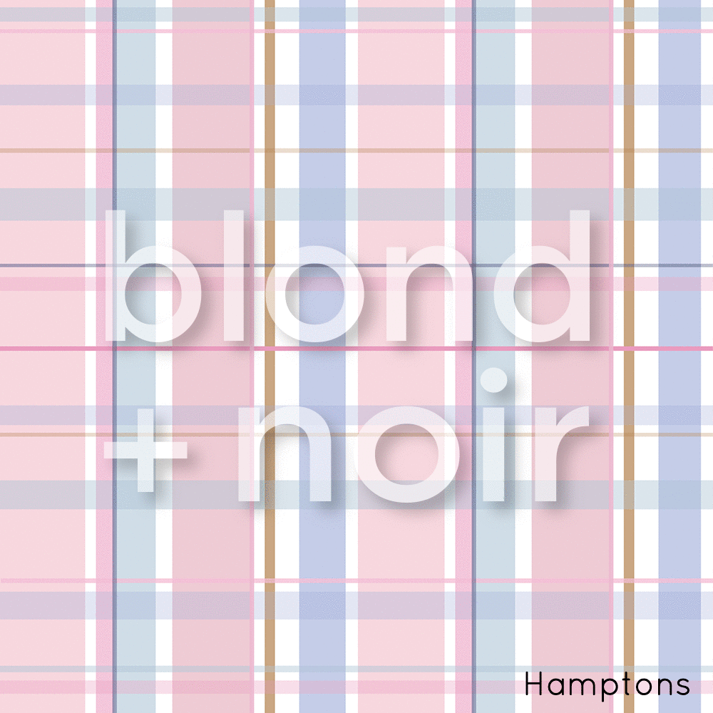 Plaid | Pre-cut Book Covers | Customisable Back to School Supplies Back to school Blond + Noir 
