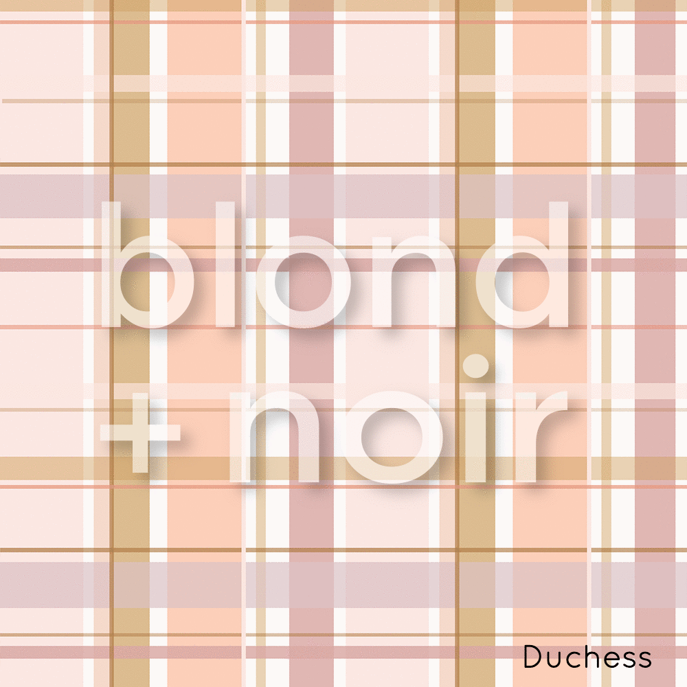 Plaid | Pre-cut Book Covers | Customisable Back to School Supplies Back to school Blond + Noir 