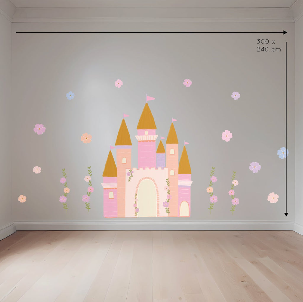 Princess Castle | Wall Decals Wall Decals Blond + Noir 