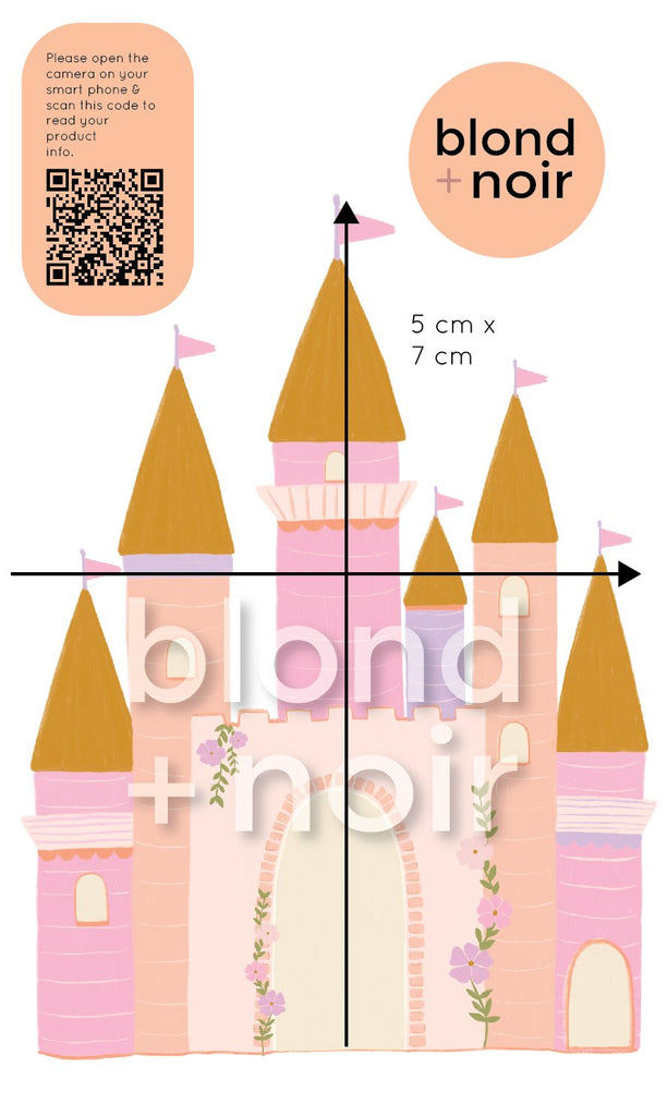 Princess Castle | Wall Decals Wall Decals Blond + Noir 
