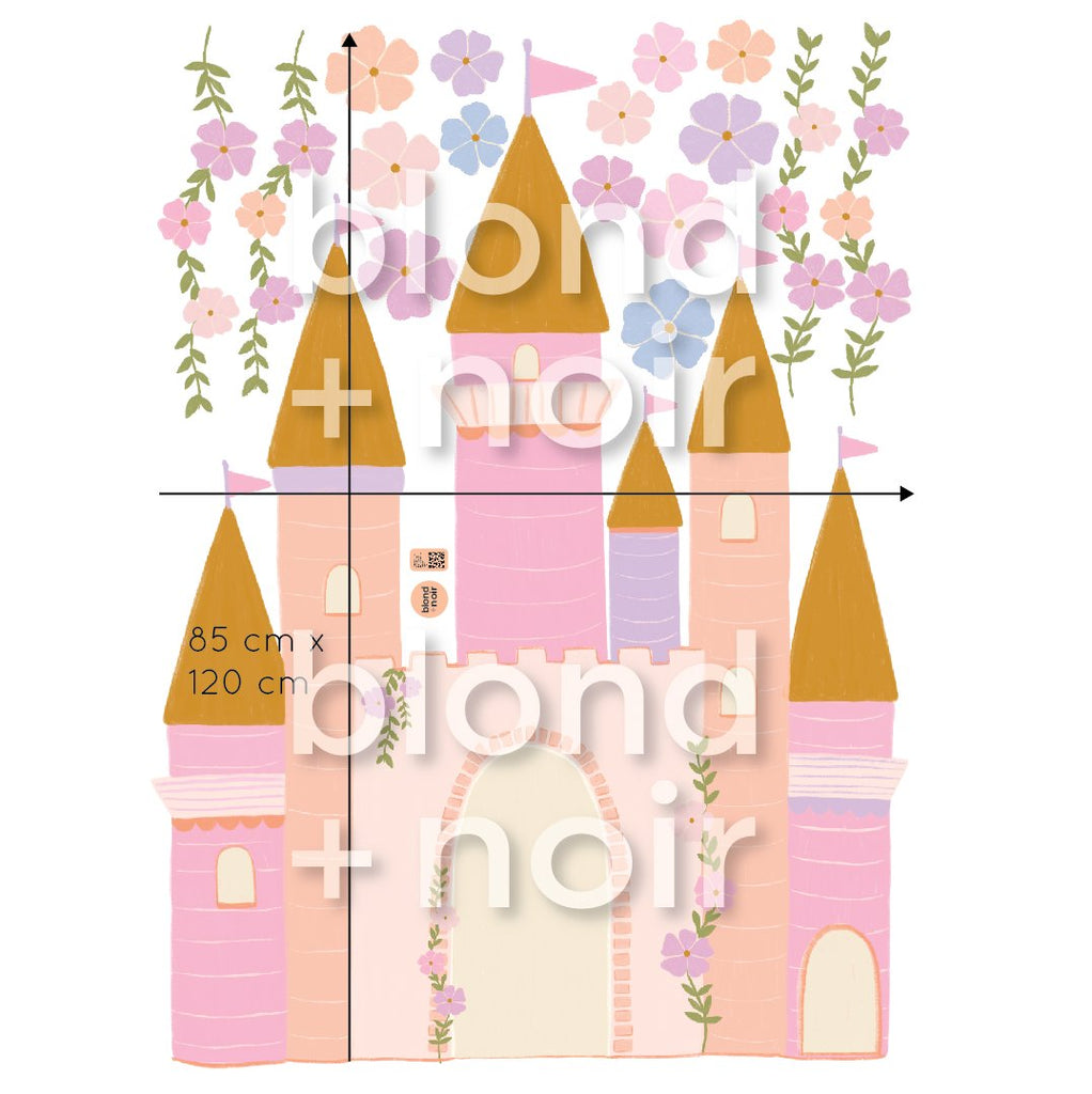 Princess Castle | Wall Decals Wall Decals Blond + Noir 