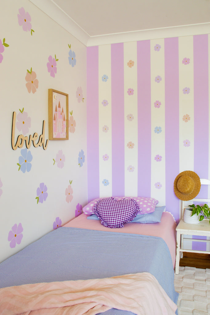 Princess Meadow Florals | Wall Decals Wall Decals Blond + Noir 