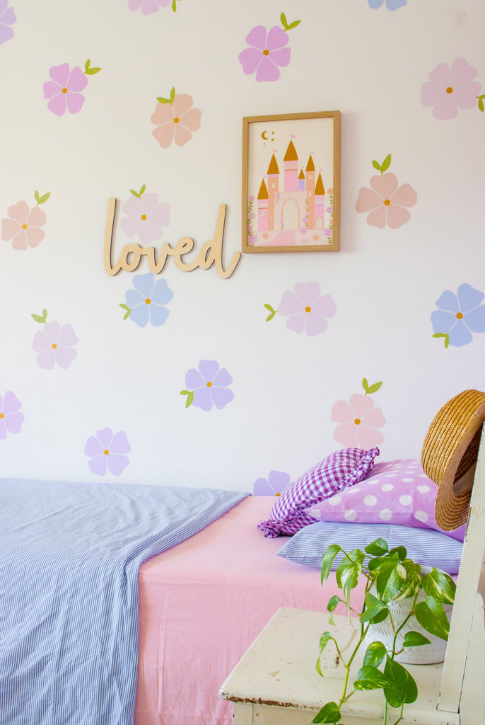 Princess Meadow Florals | Wall Decals Wall Decals Blond + Noir 