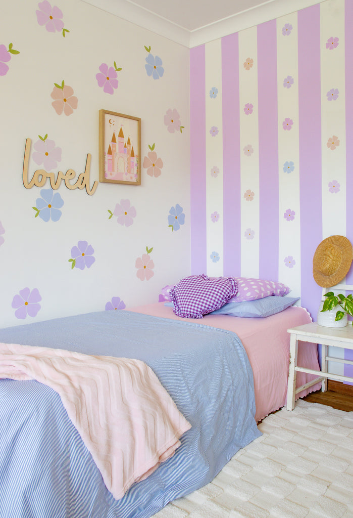 Princess Meadow Florals | Wall Decals Wall Decals Blond + Noir 