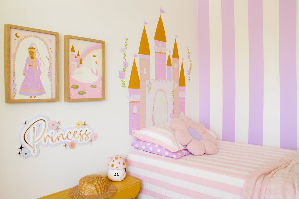 Princess Swan | Kids Decor | Art Print Art Prints Little Peach + Pip 