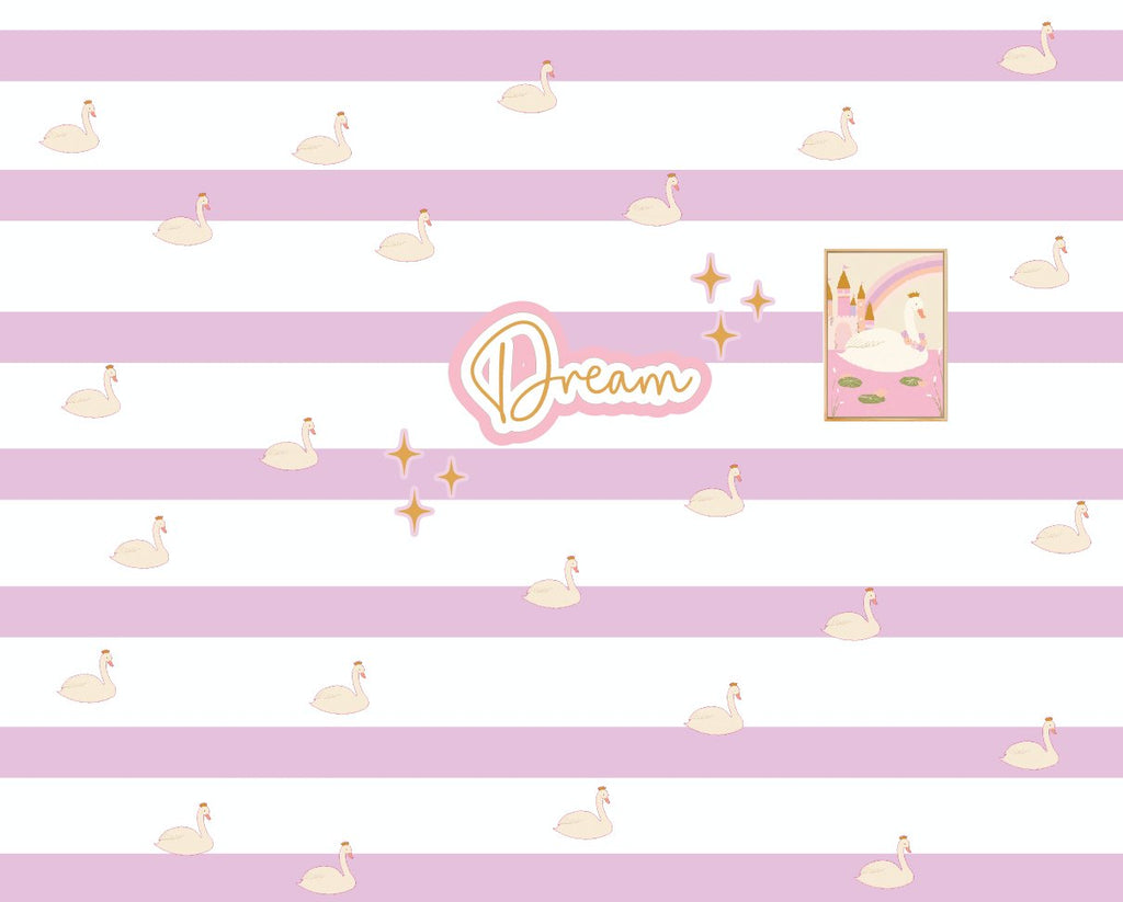 Princess Swan | Kids Decor | Art Print Art Prints Little Peach + Pip 