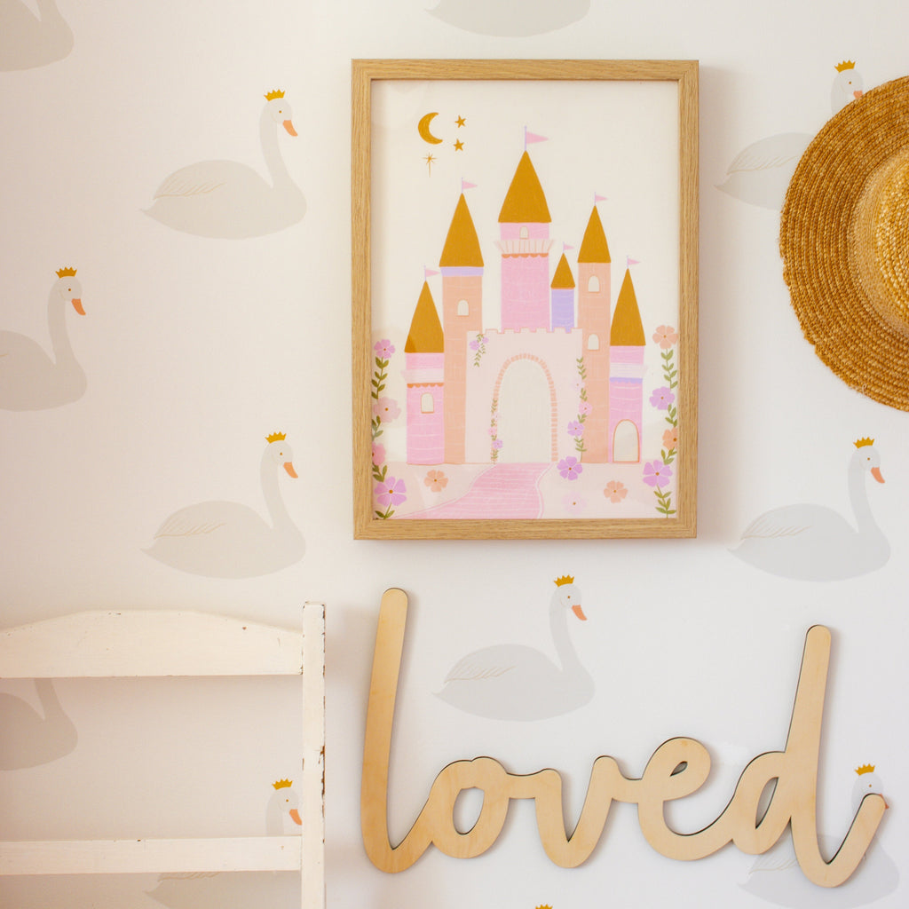 Princess Swan | Wall Decals Wall Decals Blond + Noir 