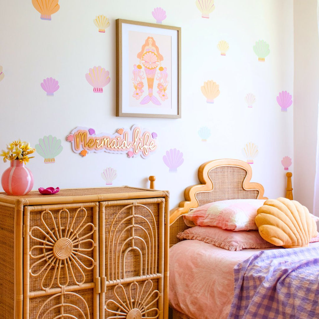 Rainbow Shells by Little Peach & Pip | Wall Decals Wall Decals Little Peach + Pip 