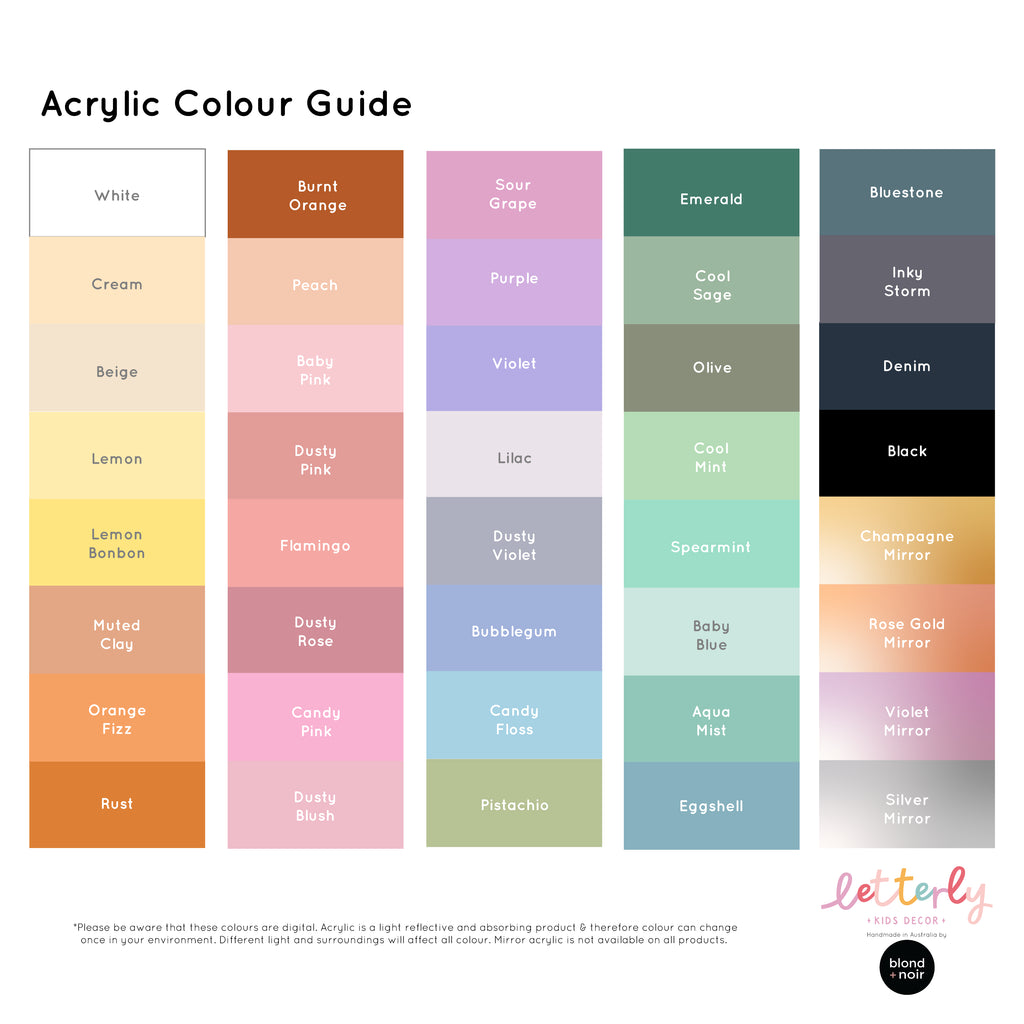 Retro Triple Layer Decorative Name (Two name option) | Custom Acrylic Name Acrylic Name Letterly Australia 