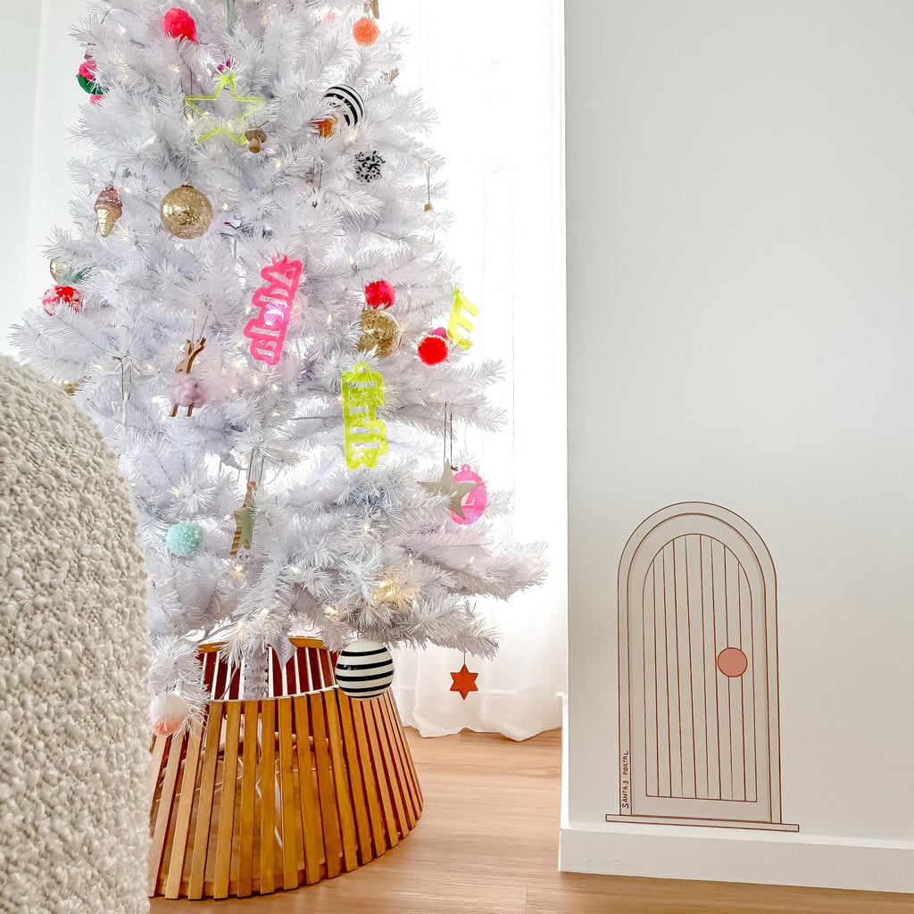 Santa's Portal Door | Wall Decal Wall Decals Blond + Noir 