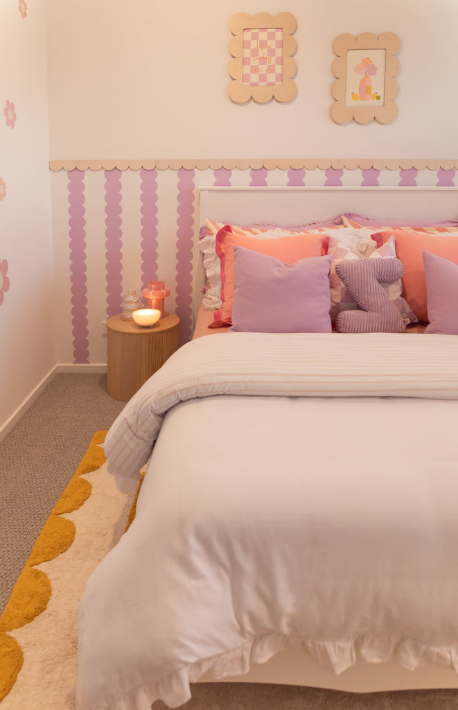 Scallop | Wooden Wall Trim Acrylic Name Letterly Australia 