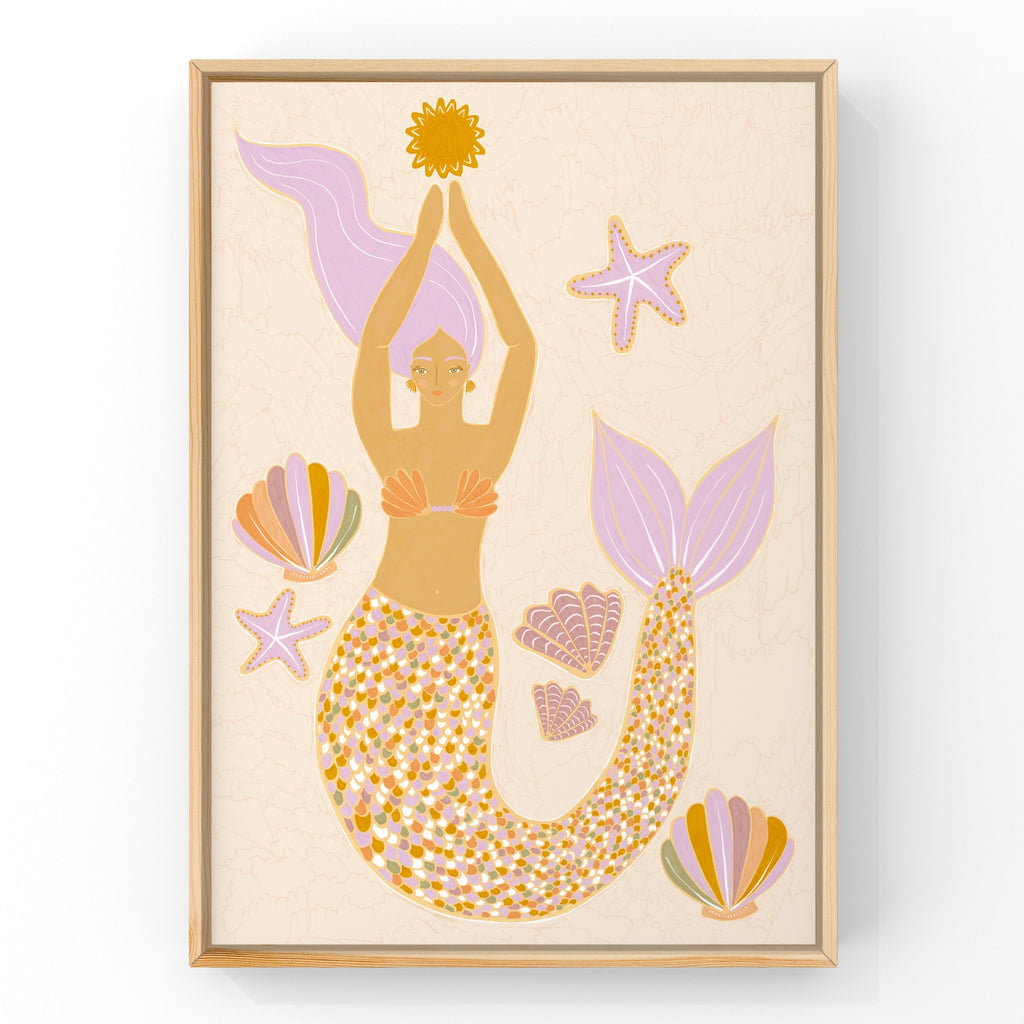 Sea Goddess Mermaid | Art Print Art Prints Little Peach + Pip 