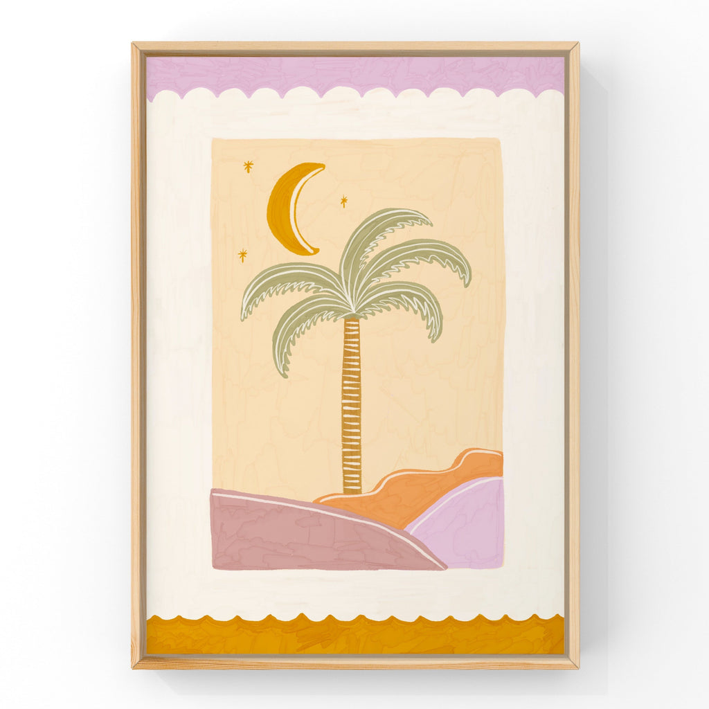 Sea Goddess Palm | Art Print Art Prints Little Peach + Pip 