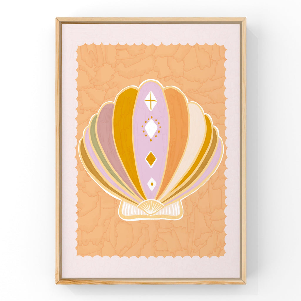 Sea Goddess Shell | Art Print Art Prints Little Peach + Pip 