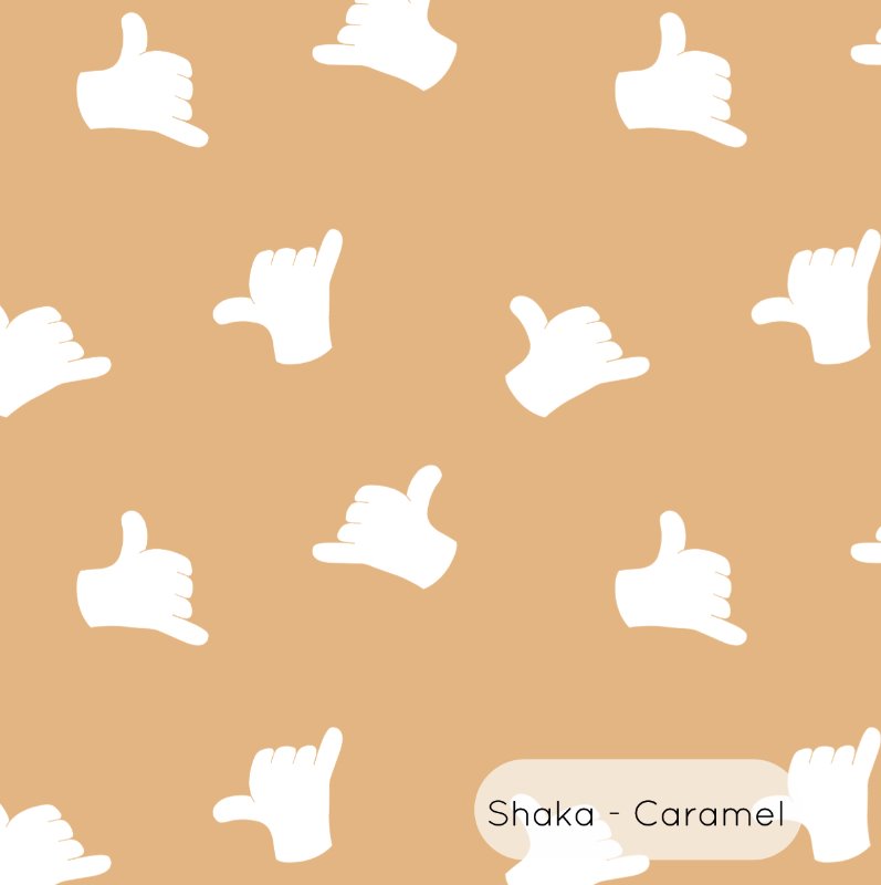 Shaka | Full & Half Wall Wallpaper Wallpaper Blond + Noir 