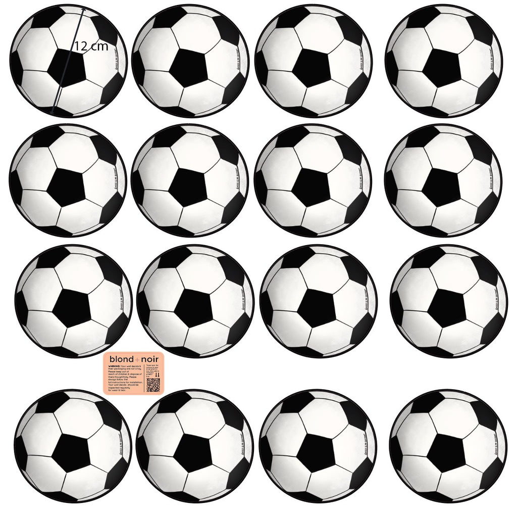 Singles | Soccer, Basketball, Tennis, Sherrin & Netball | Wall Decals Wall Decals Blond + Noir 