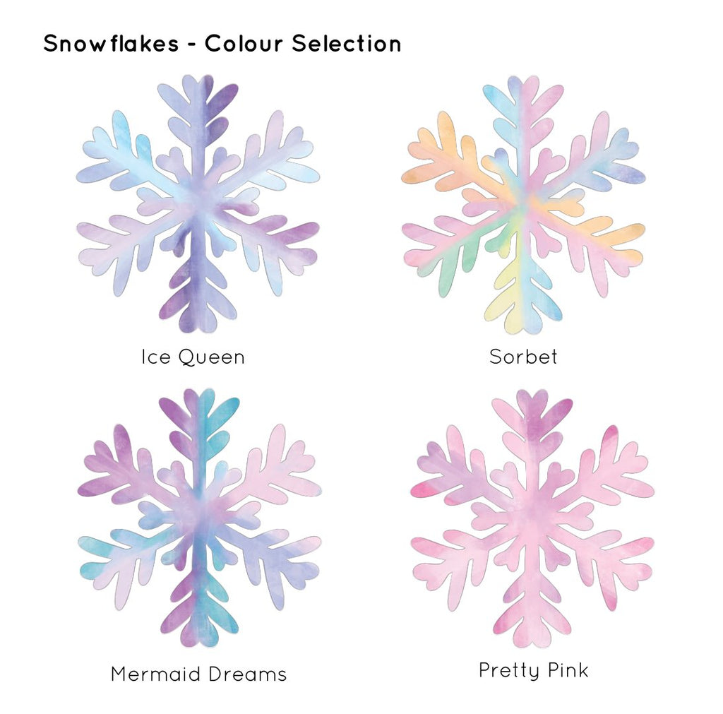 Snowflakes | Wall Decals Wall Decals Blond + Noir 