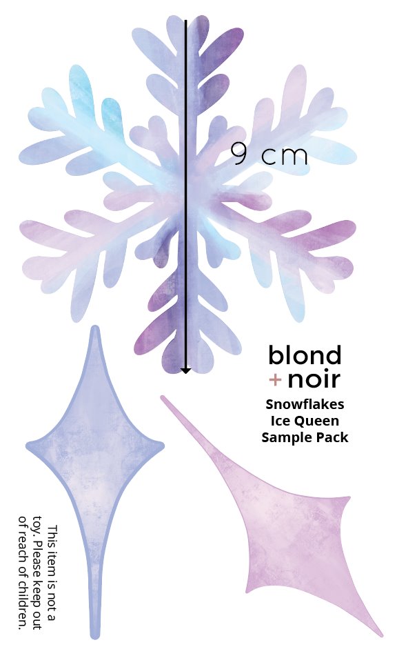 Snowflakes | Wall Decals Wall Decals Blond + Noir 