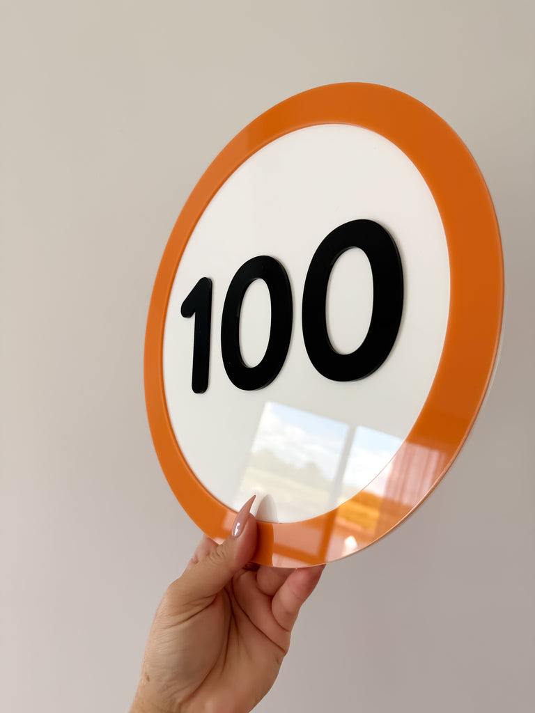 Speed Limit Sign | Personalised Acrylic Name Acrylic Name Letterly Australia 