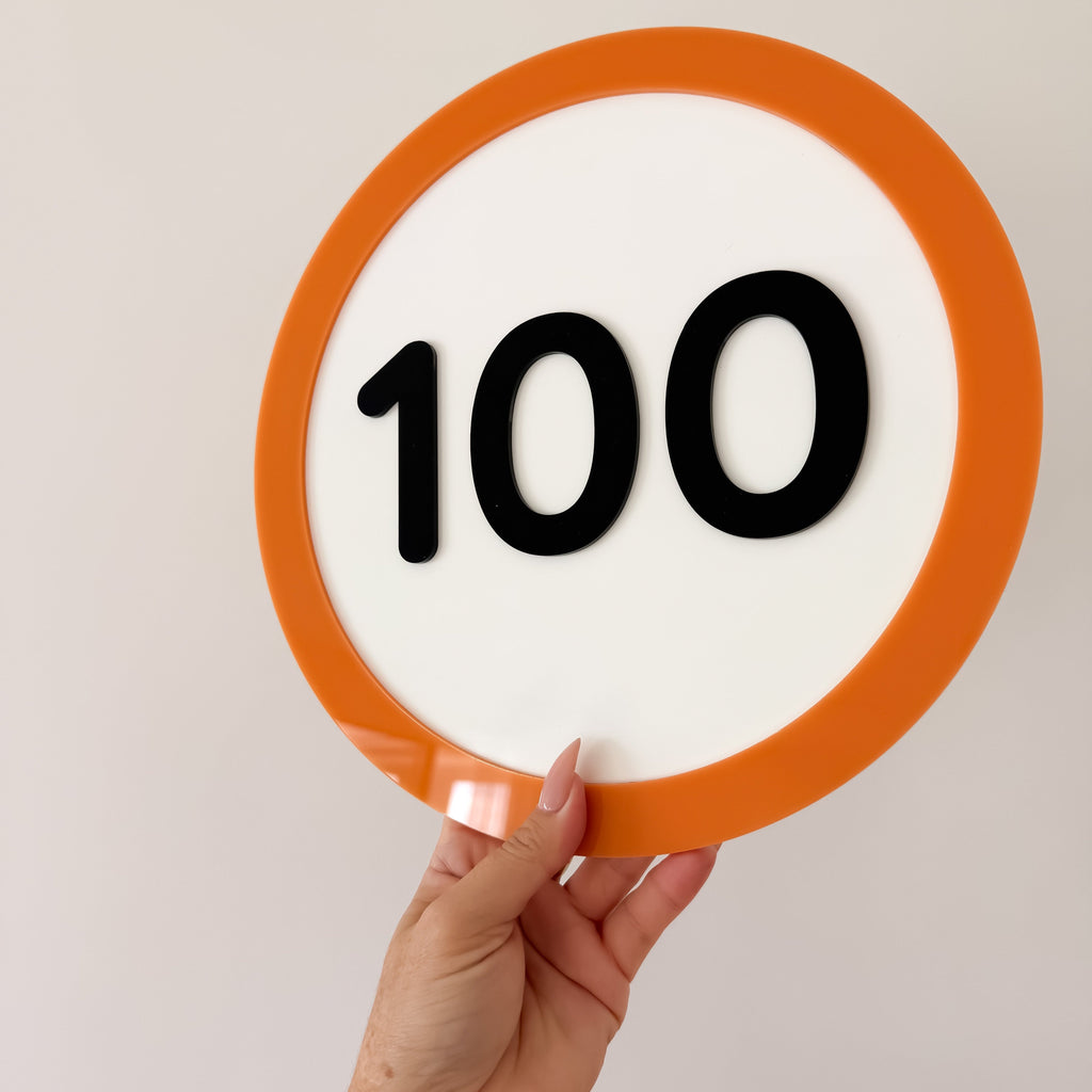 Speed Limit Sign | Personalised Acrylic Name Acrylic Name Letterly Australia 