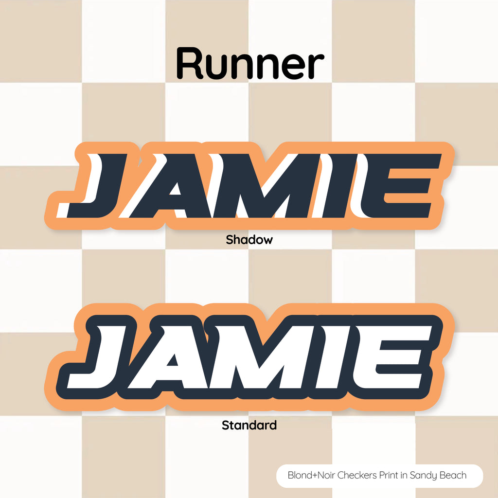 Sports Series Triple Layer | Custom Acrylic Name Acrylic Name Letterly Australia 
