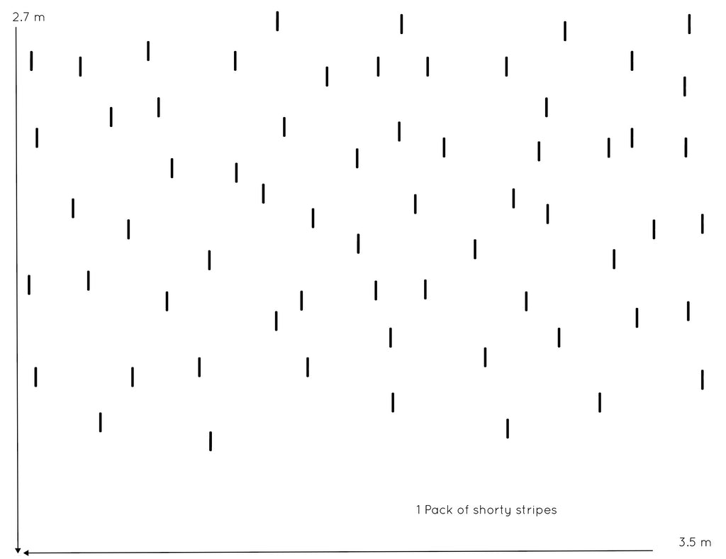 Stripes | Removable PhotoTex Wall Decals Wall Decals Blond + Noir 