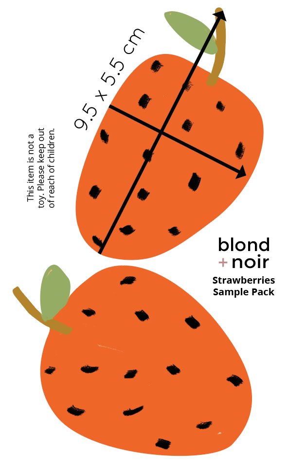 Summer Strawberries by Little Peach & Pip | Wall Decals (Copy) Wall Decals Little Peach + Pip 