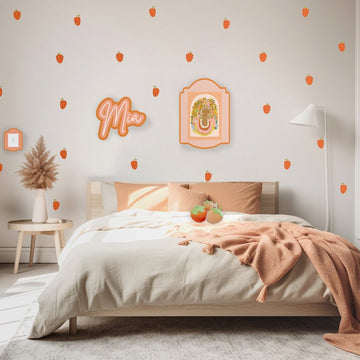 Summer Strawberries by Little Peach & Pip | Wall Decals (Copy) Wall Decals Little Peach + Pip 