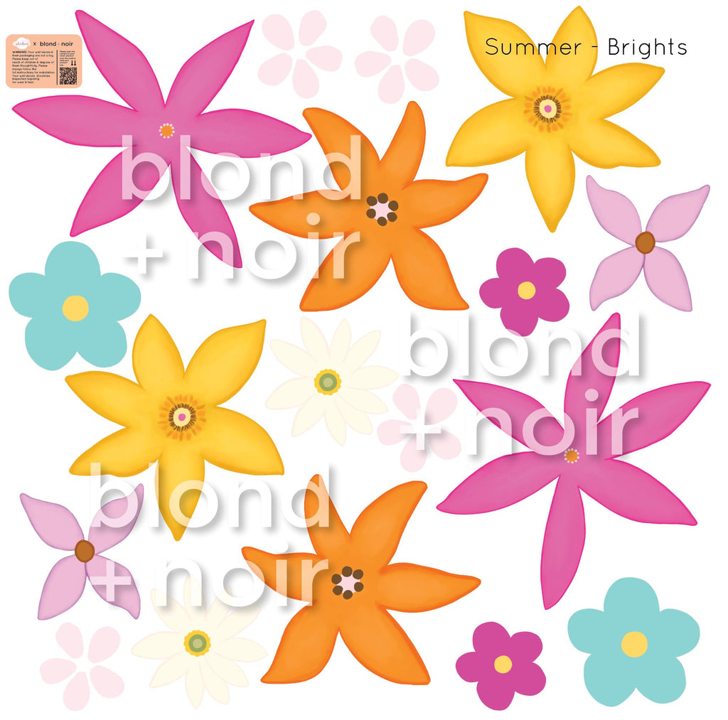 Summer | Wall Decals Wall Decals Blond + Noir Summer - Brights 