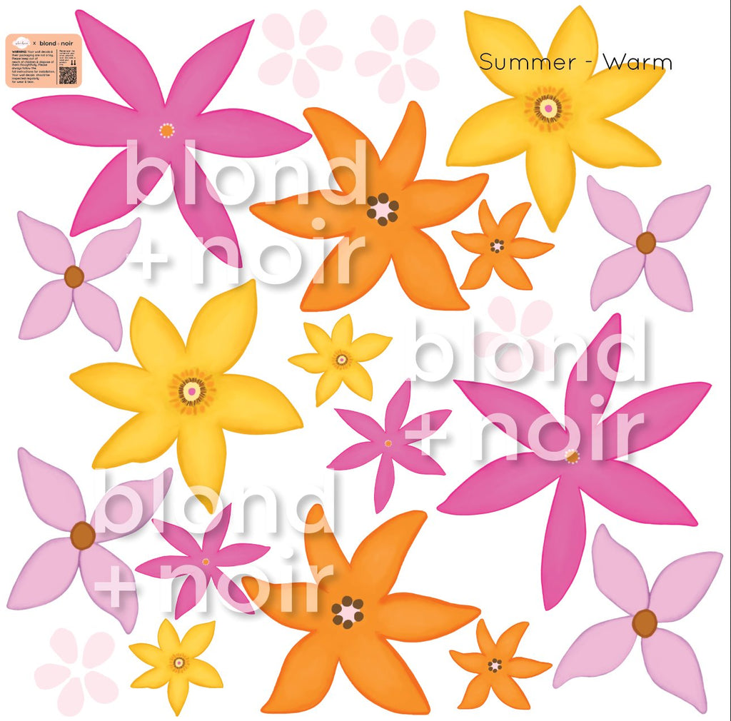 Summer | Wall Decals Wall Decals Blond + Noir Summer - Warm 
