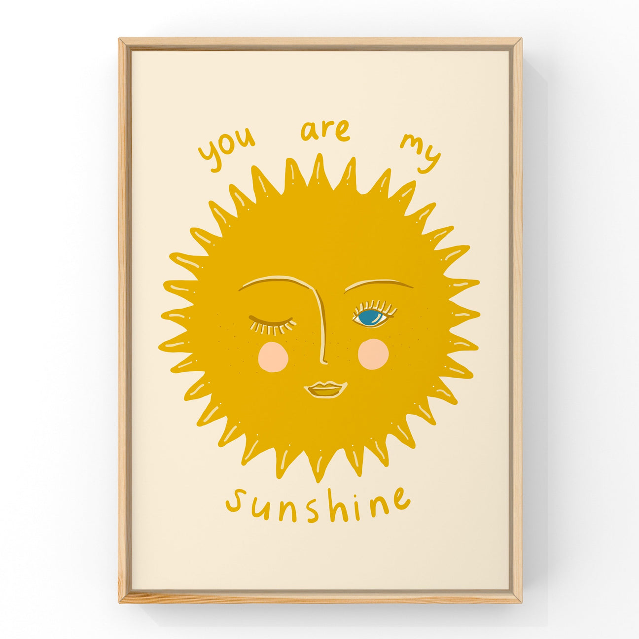 Sun Face by Little Peach + Pip | Art Print Art Prints Little Peach + Pip 
