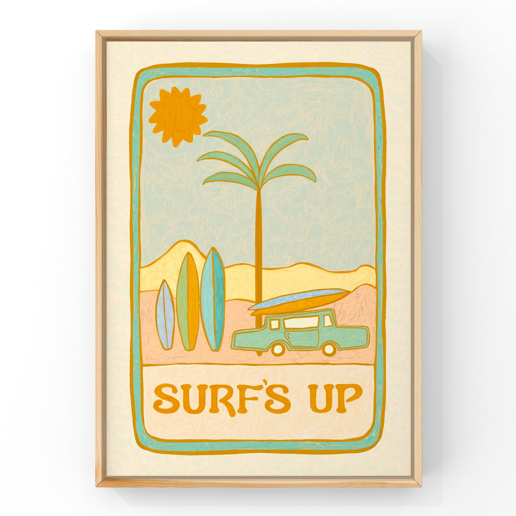 Surf's Up by Little Peach & Pip | Art Print Art Prints Little Peach + Pip 
