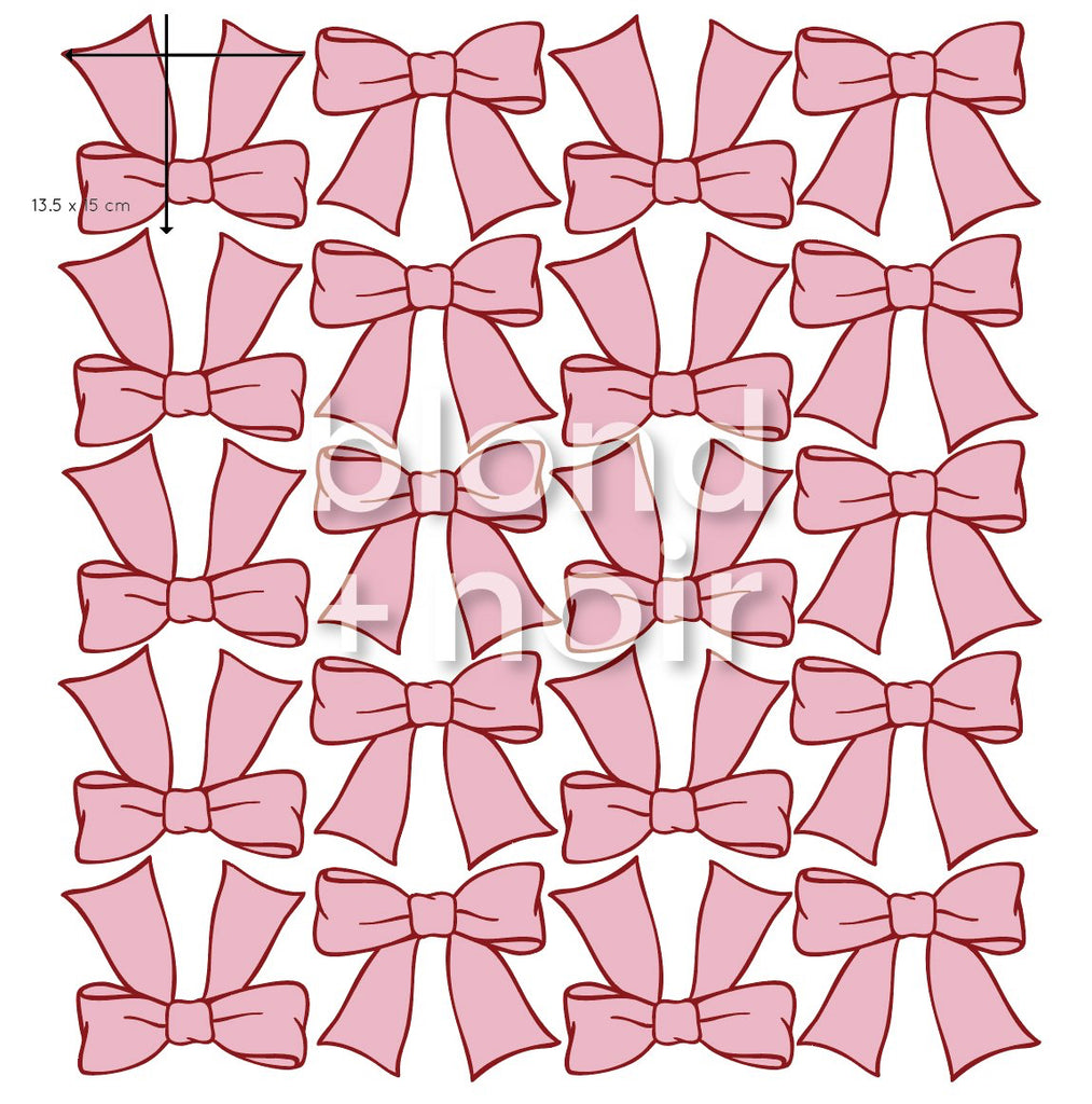 Sweet Bows | Wall Decals Wall Decals Blond + Noir 