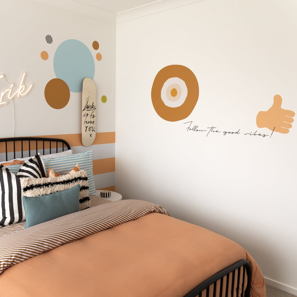 Thumbs Up Hand | Wall Decals Wall Decals Blond + Noir 