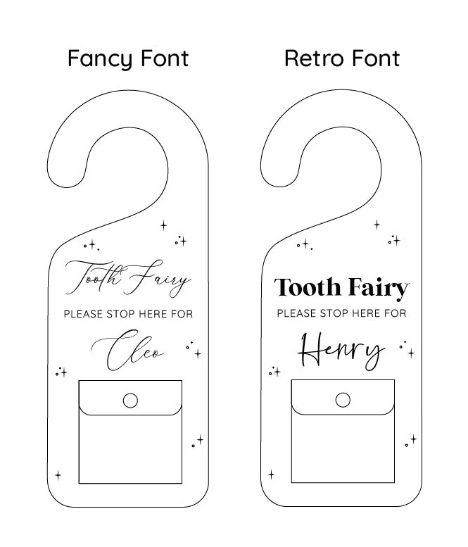 Tooth Fairy Hangers Acrylic Name Letterly Australia 