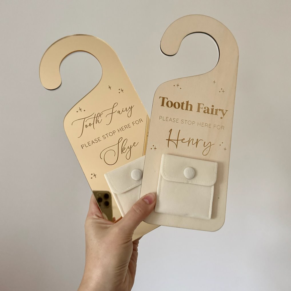 Tooth Fairy Hangers Acrylic Name Letterly Australia 