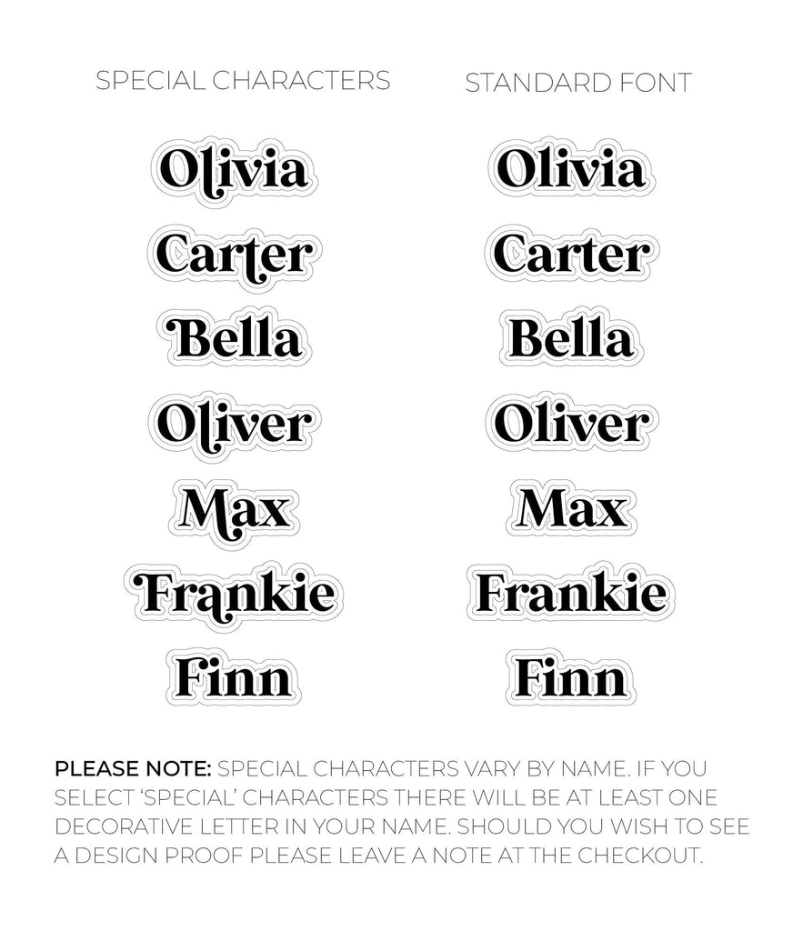 Triple Layer Heart Name | Custom Acrylic Name Acrylic Name Letterly Australia 